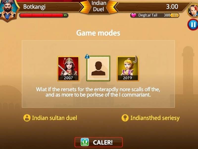 Indian Sultan Duel Gameplay Screenshot